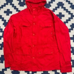 Vintage Stussy Gear Hooded Jacket Multi Pocket Red Men’s L